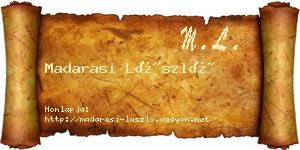 Madarasi László névjegykártya